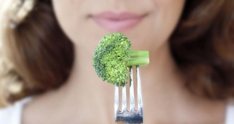 broccoli fork lady